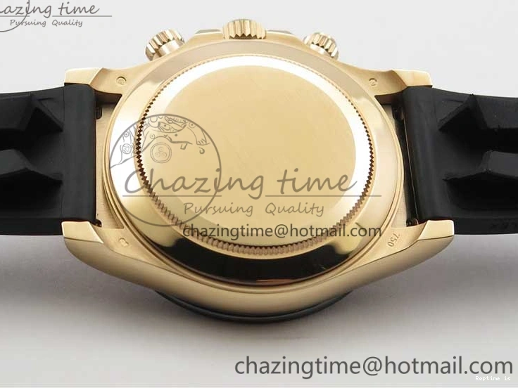 1224 Daytona 116515 Noob 1:1 Best Edition Chocolate Dial Lume Markers on Black Rubber Strap SA4130 (Free Extra Strap) V Stylish 2976